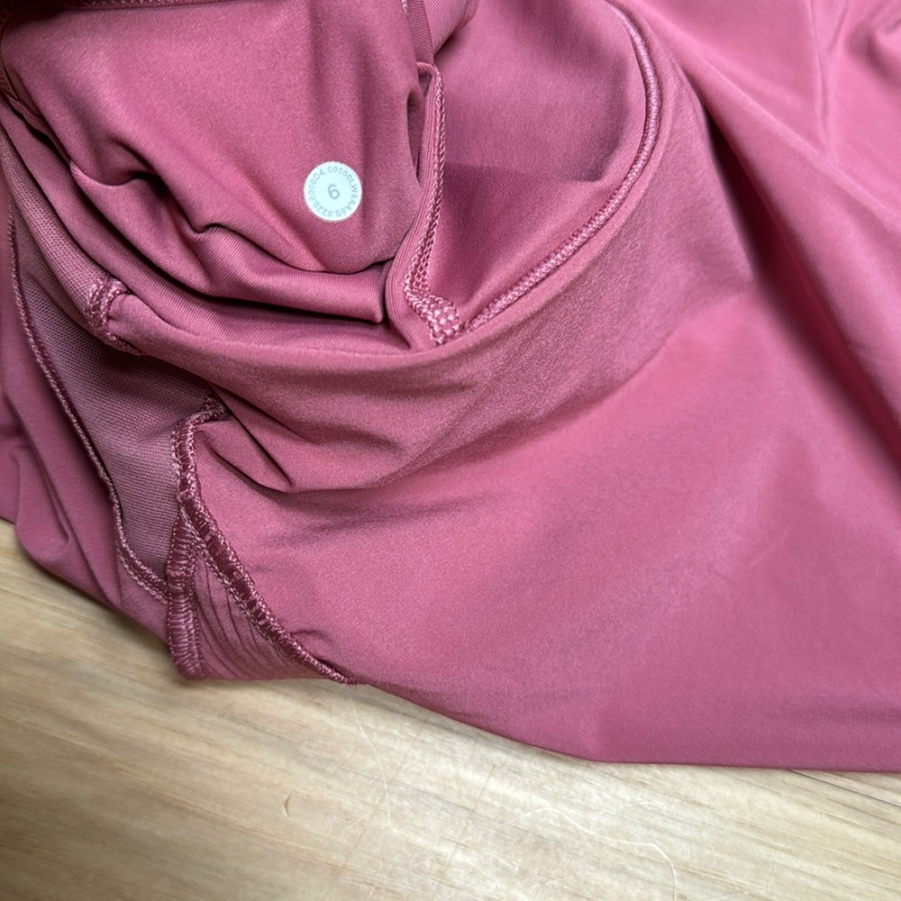 NWOT lululemon play off the pleats skirt skort Brier Rose 6 - Picture 6 of 6